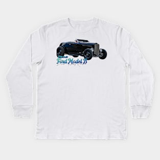 1932 Ford Model B Deluxe Highboy Roadster Kids Long Sleeve T-Shirt